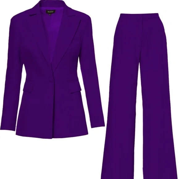 BLUZAT Deep Purple Slim Fit Blazer Size Small NWT